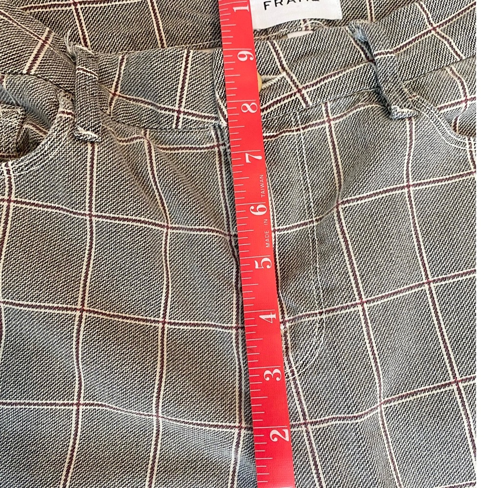 Frame Plaid Pants Le Crop Mini Boot - Picture 8 of 9